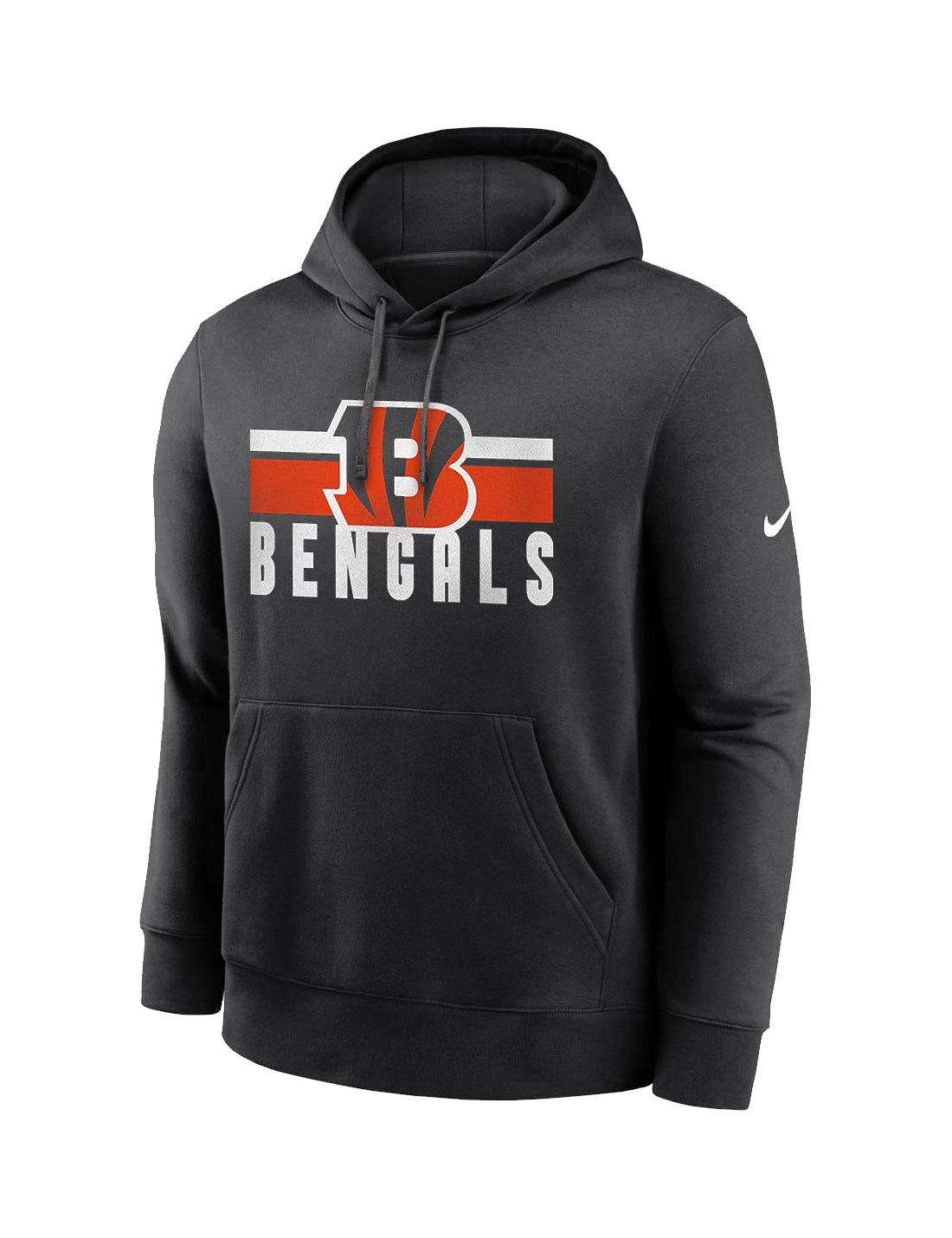 Cincinnati Bengals Nike NFL Team Stripes Hoodie Jumper - Black