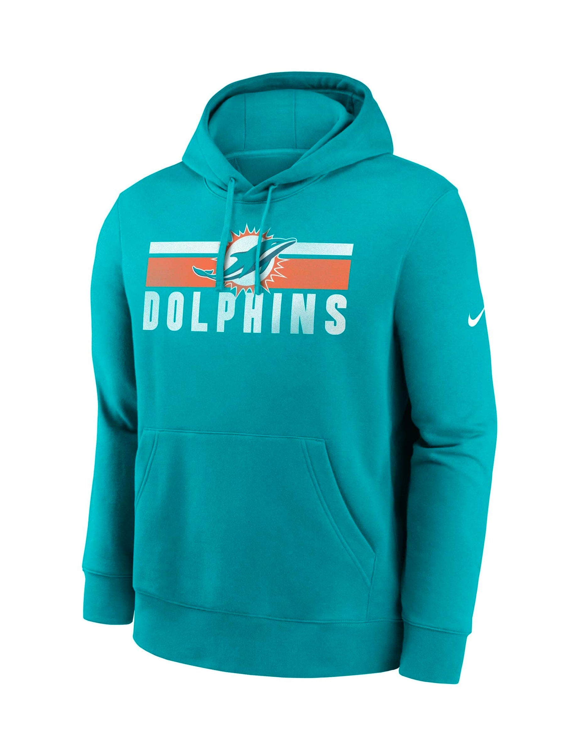 Miami Dolphins Nike NFL Team Stripes Hoodie Jumper - Aqua