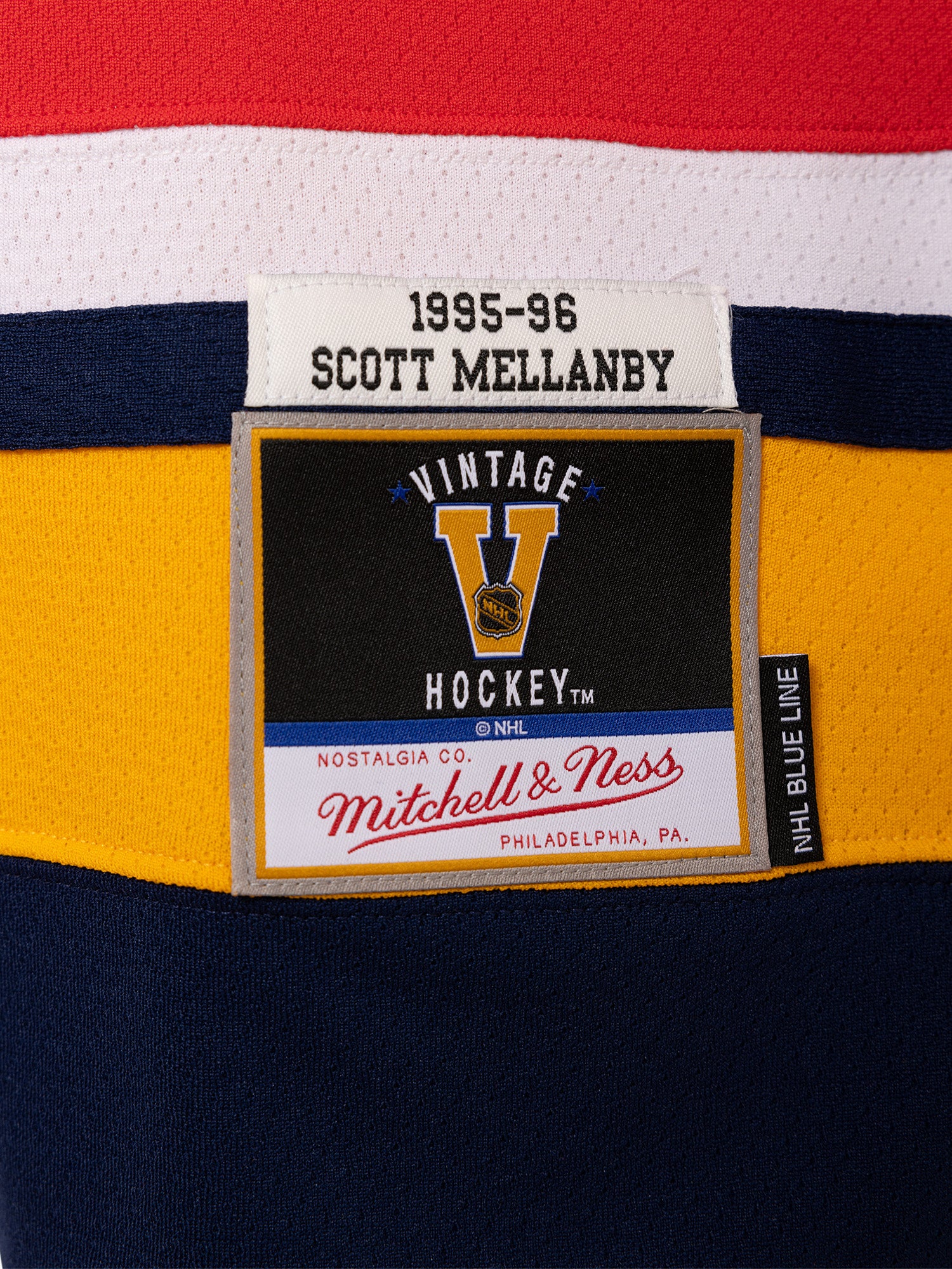 Mitchell & Ness Blue Line Scott Mellanby Florida Panthers Dark 1995 Jersey