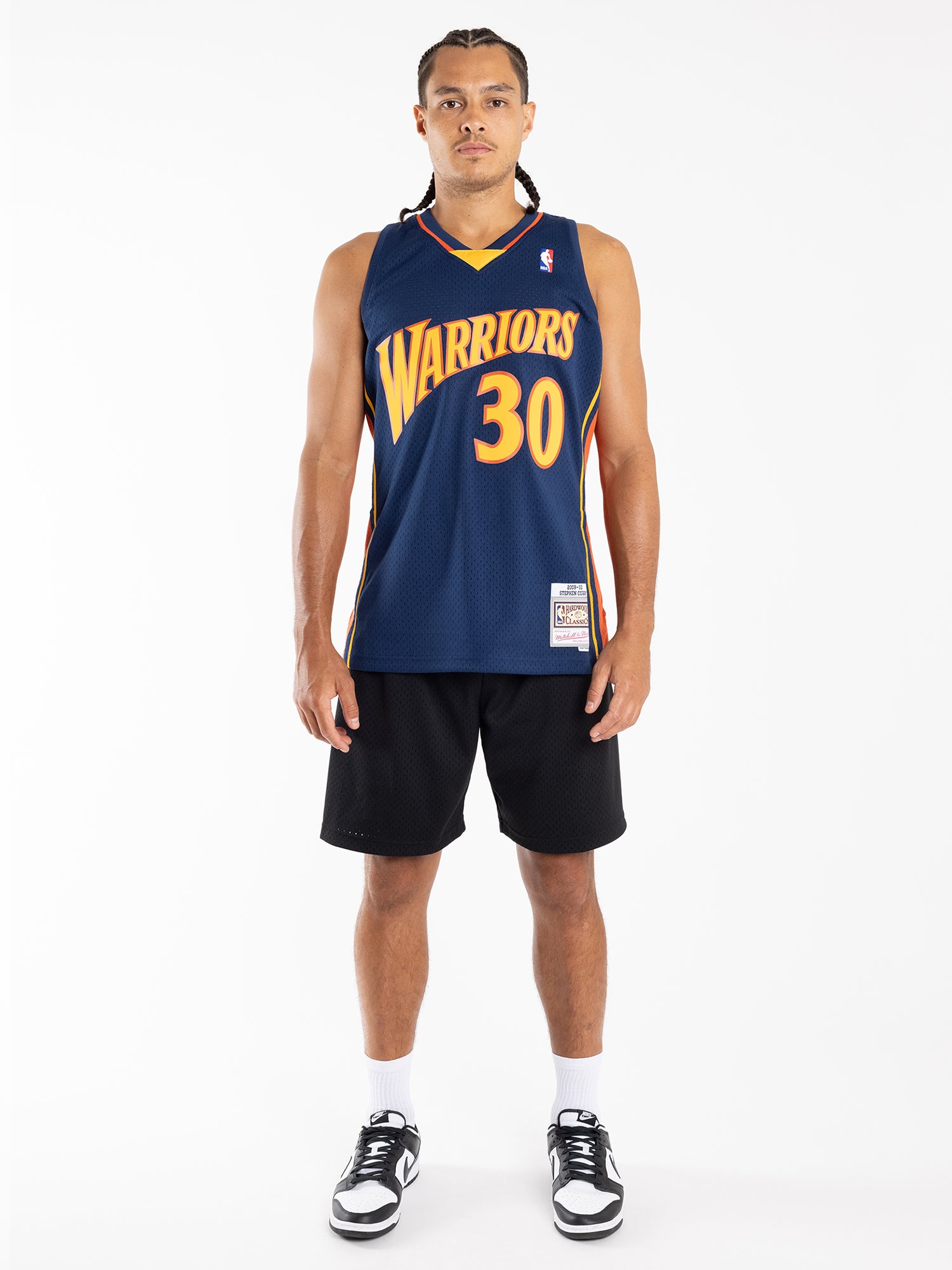 Stephen Curry Golden State Warriors Mitchell & Ness Youth Hardwood Classics  Swingman Jersey - Navy