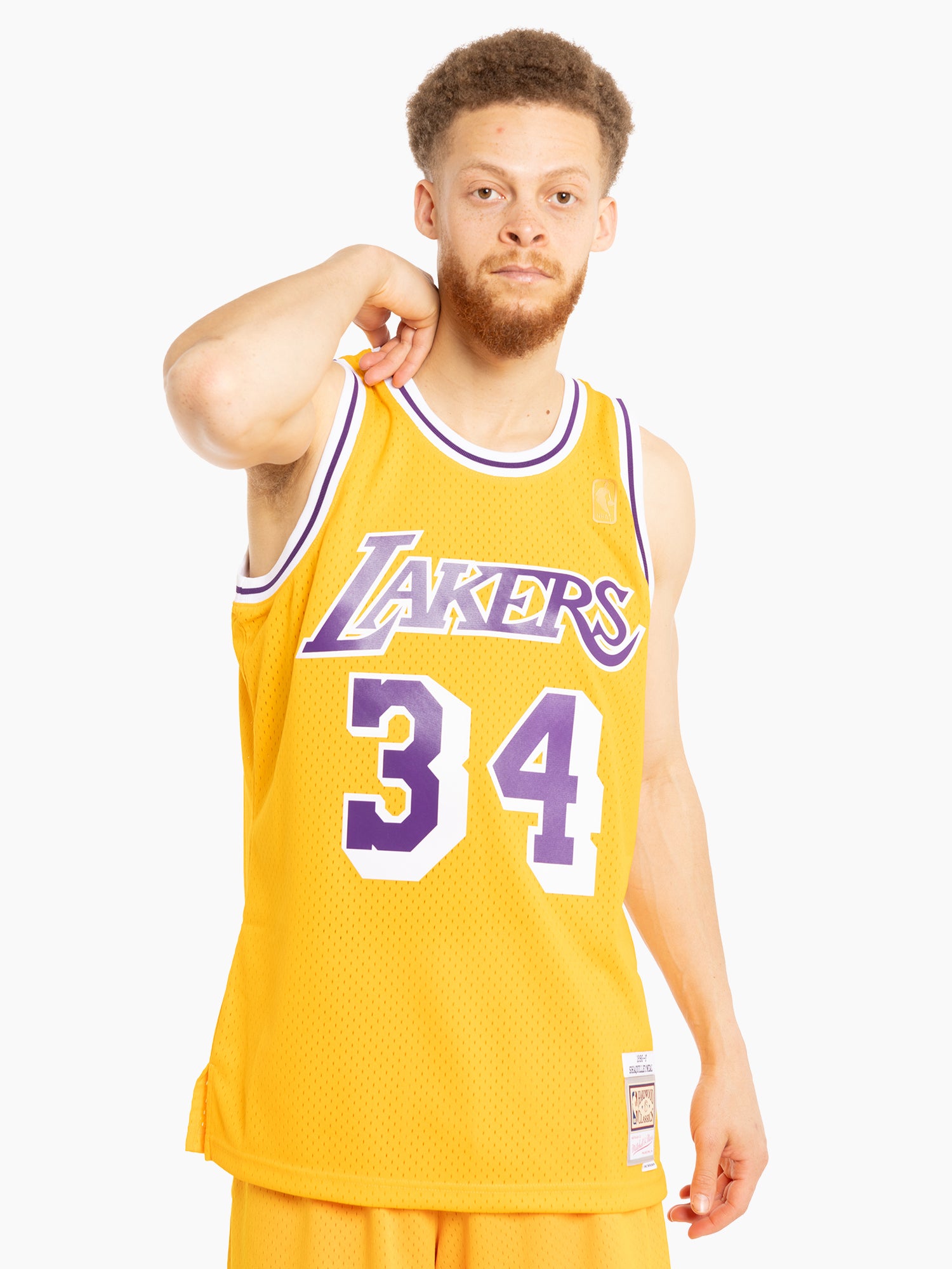 Mitchell & Ness Youth Los Angeles Lakers Shaquille O'Neal Swingman Gold Jersey