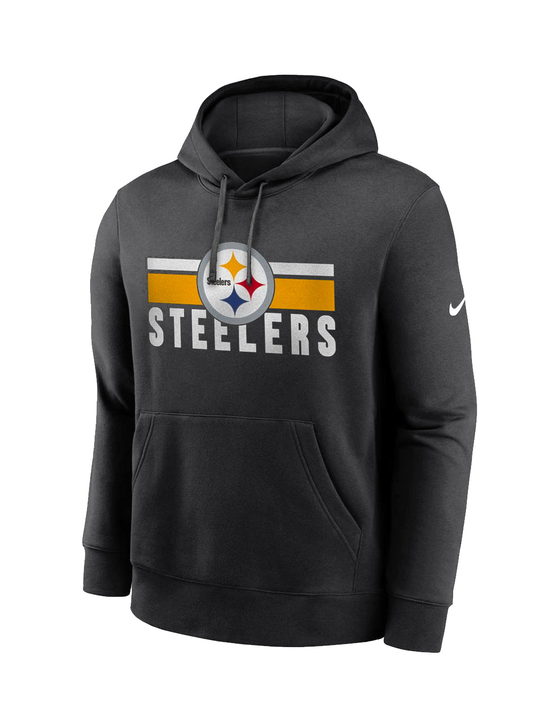 Pittsburgh Steelers Nike NFL Team Stripes Hoodie Jumper - Black