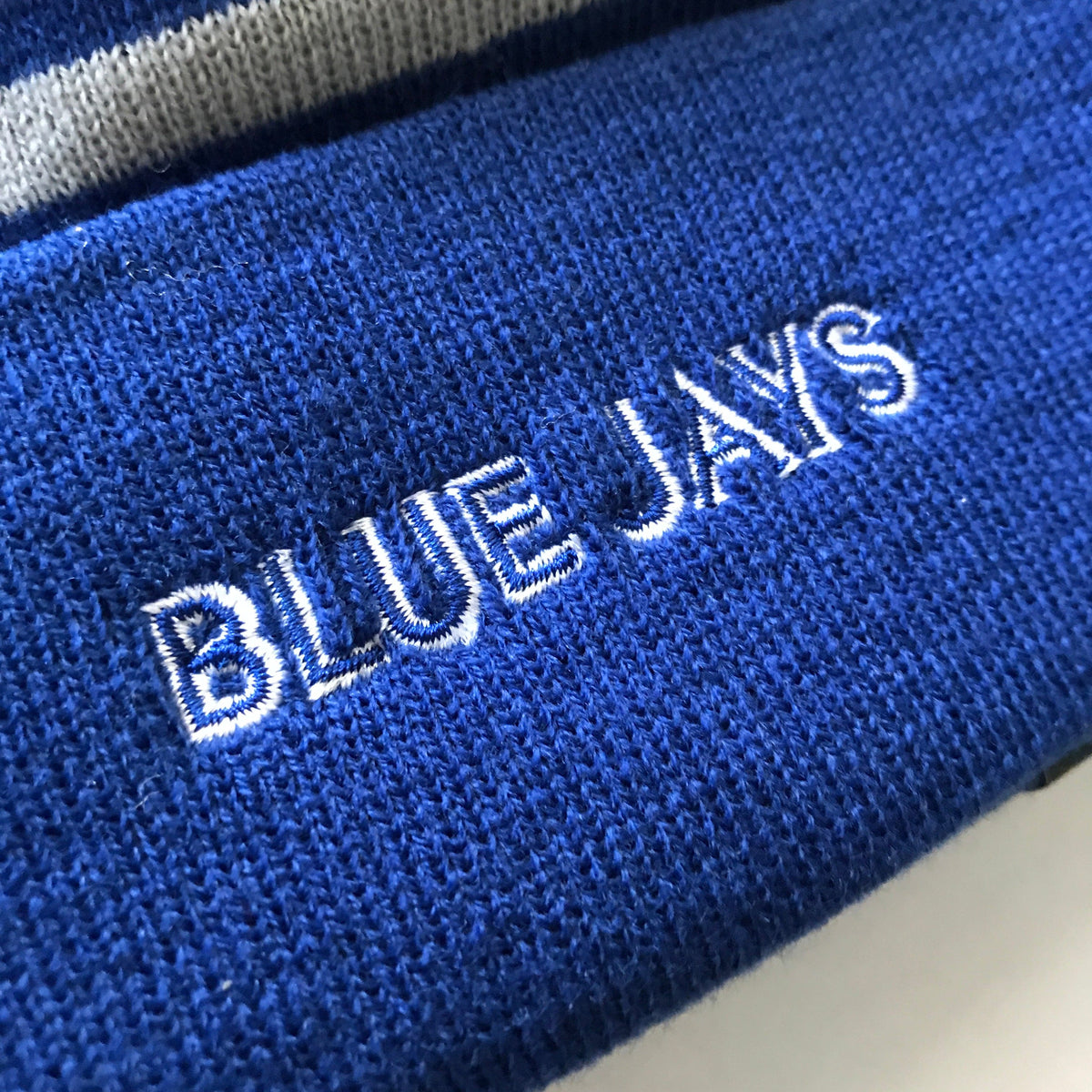 Toronto Blue Jays New Era MLB Grey Stripe Knit Beanie - Blue | US ...