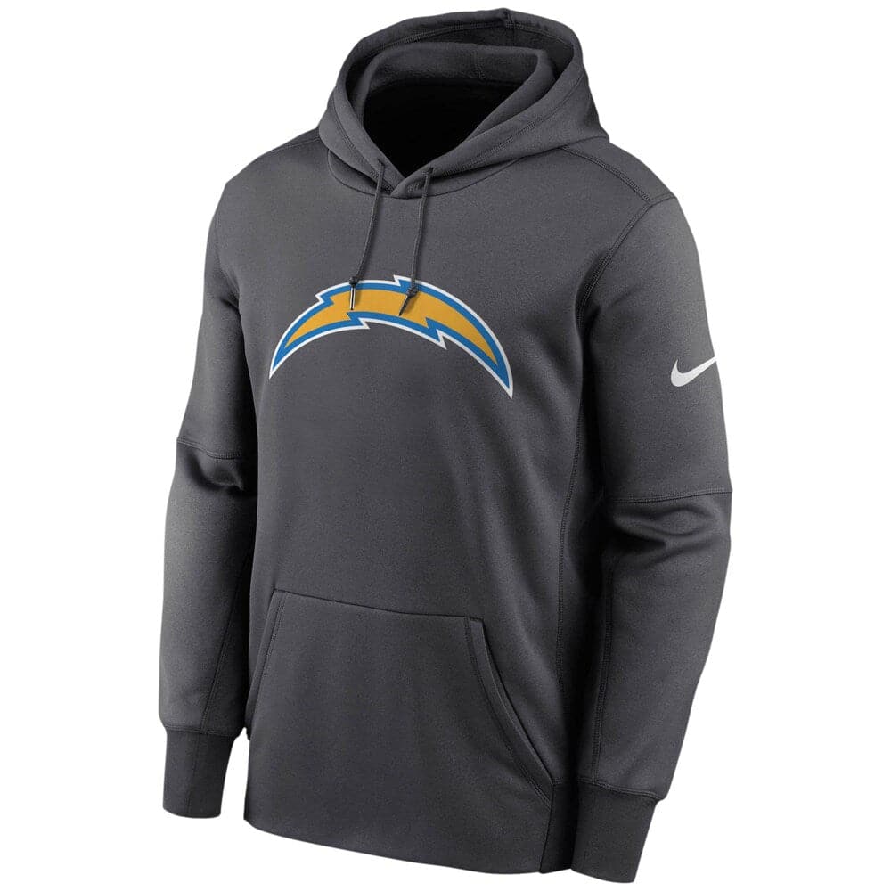 Los Angeles Chargers Nike NFL Prime Logo Therma Hoodie Jumper - Anthracite