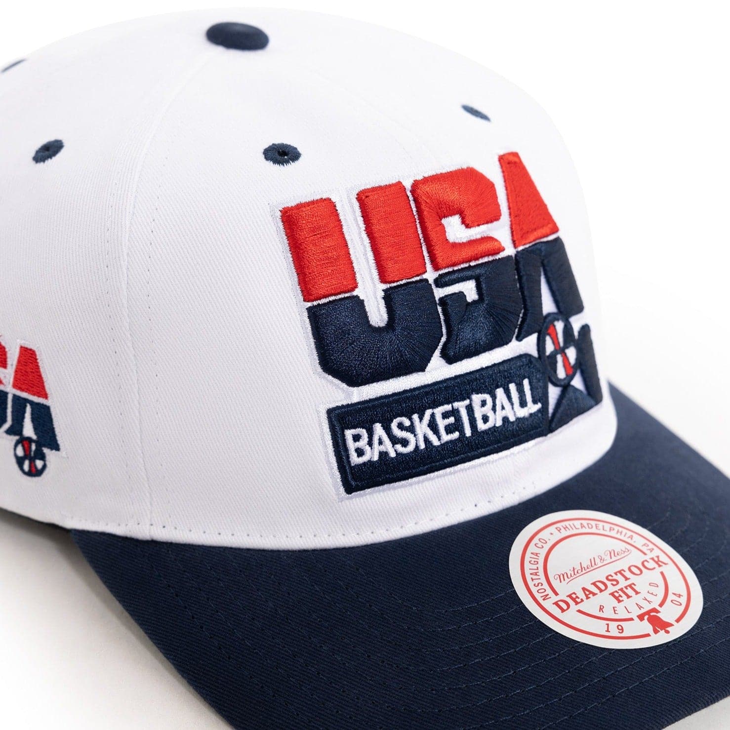 USA Basketball Mitchell & Ness 1992 Dream Team Snapback Hat - White