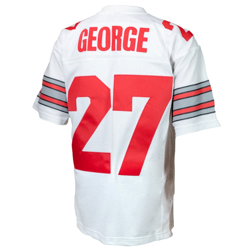 Mitchell & Ness Men's Eddie George Ohio State Buckeyes Legacy 1995 Jersey, Red, Size: Large