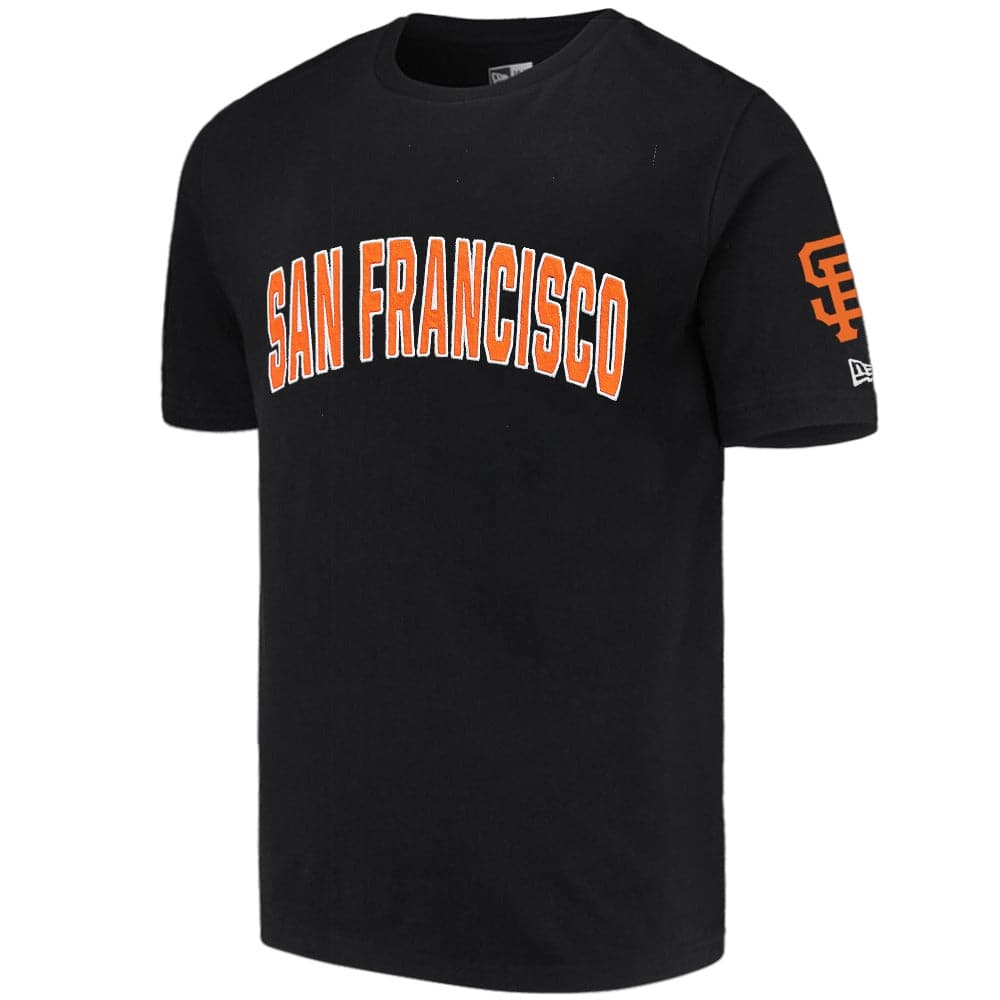 San Francisco Giants New Era MLB Applique Wordmark T-Shirt - Black | US ...