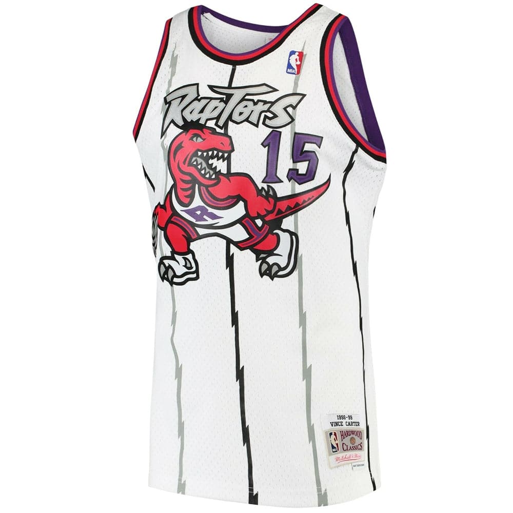 Vince Carter Toronto Raptors Mitchell & Ness Hardwood Classics 1998-99 Authentic Jersey - White